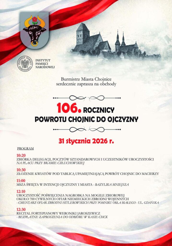 106 rocznica powrotu do ojczyzny chojnice