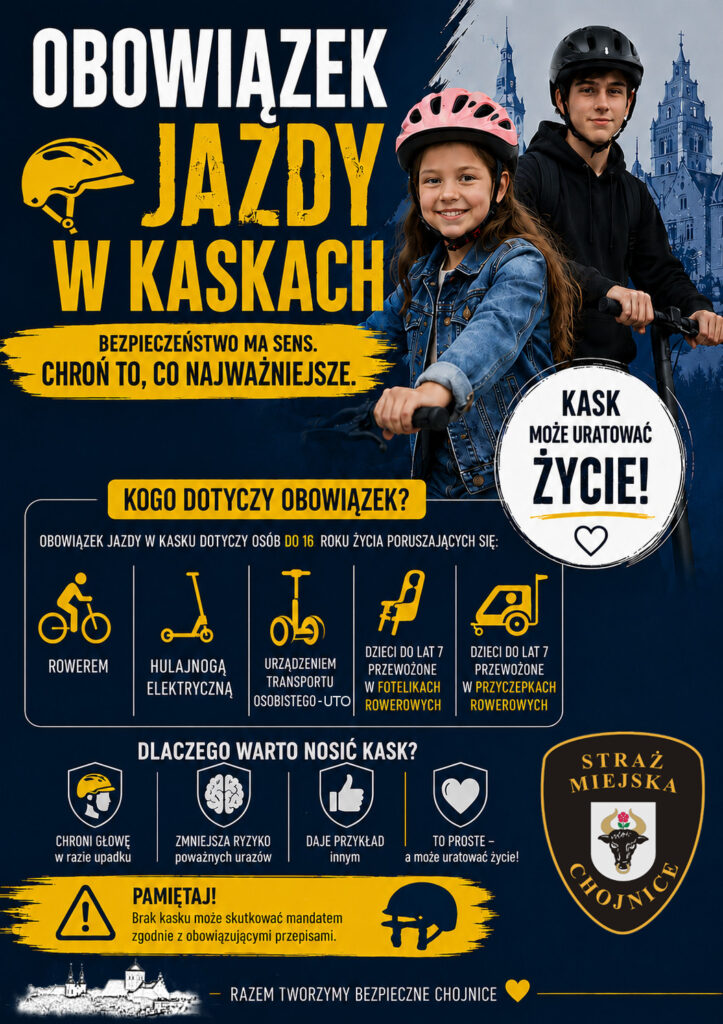 obowiazkowe kaski chojnice